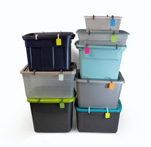 Load image into Gallery viewer, 8 different models of stacked totes w/ TT Clips